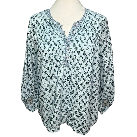 Sundance Floral Cotton Blouse - Picture 1 of 4